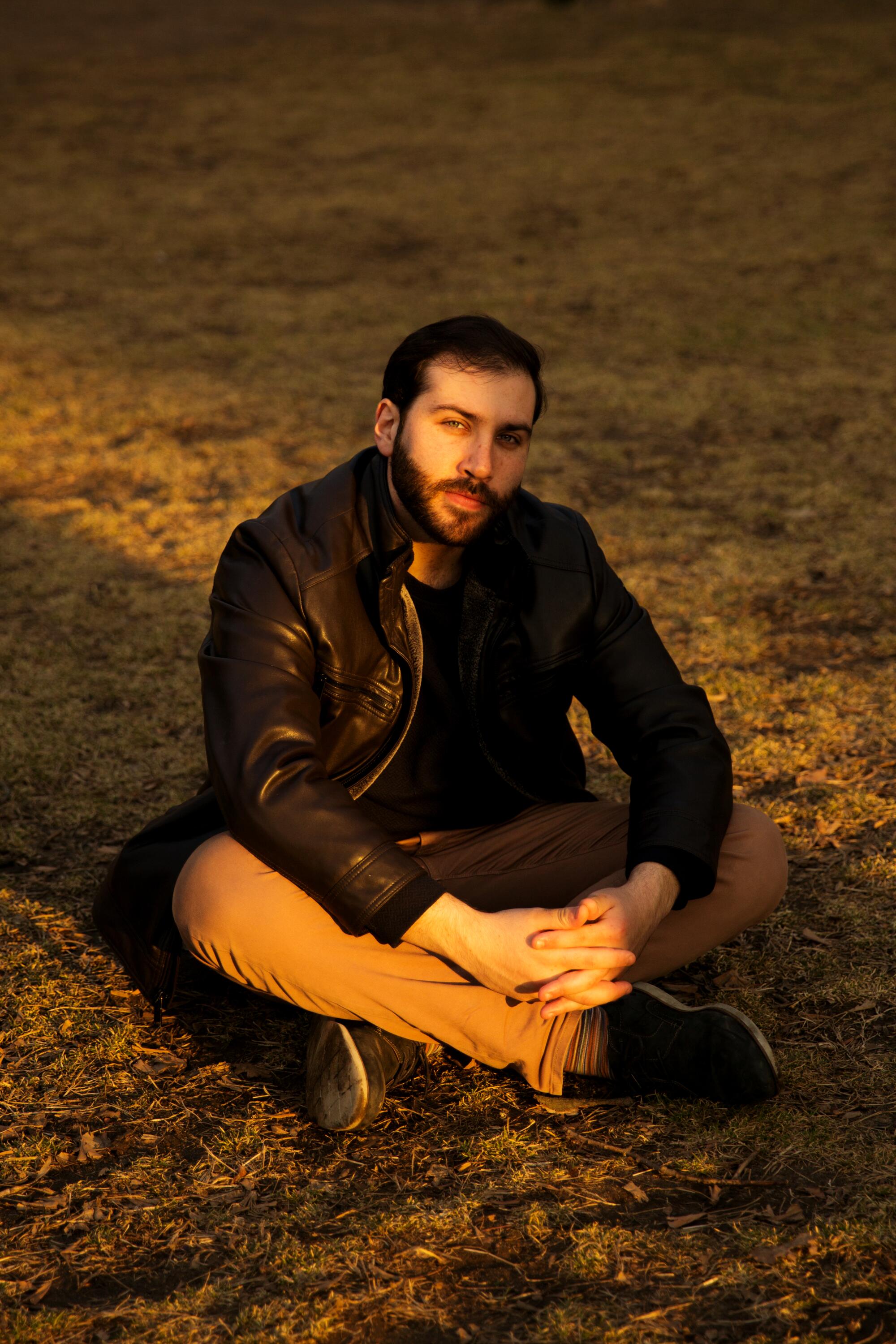 Bennett Leeds poses for a portrait near his apartment in New York, New York on March 5, 2022