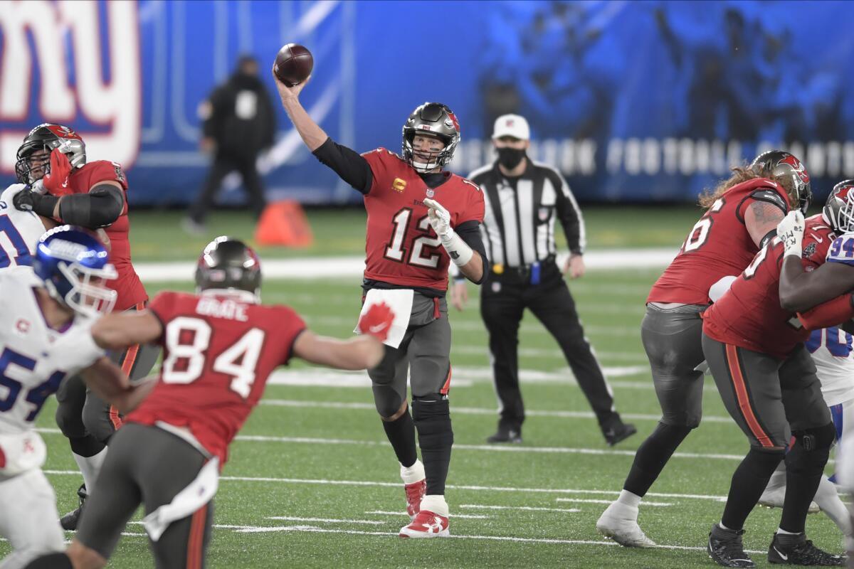 Tampa Bay Buccaneers quarterback Tom Brady.
