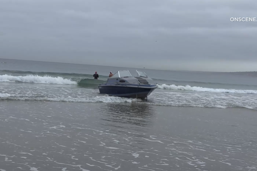 A suspected smuggling boat was abandoned in La Jolla Wednesday.