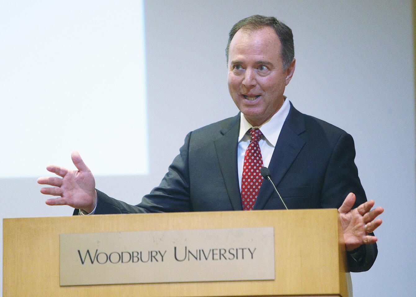 Photo Gallery: U.S. Senator Adam Schiff and California State Senator Anthony Portantino on gun violence panel at Woodbury University