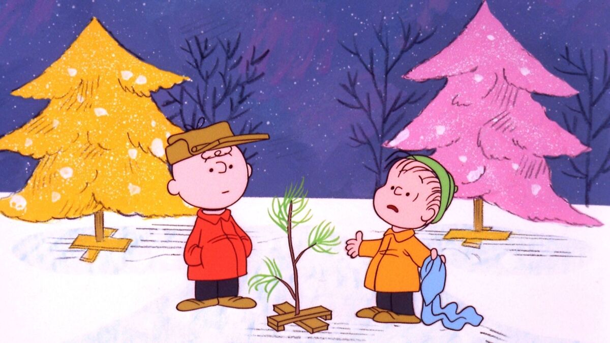 Charlie Brown and Linus appear in a scene from “A Charlie Brown Christmas.” Art based on Charles M. Schulz's “Peanuts” was stolen from the Chuck Jones Gallery at South Coast Collection in Costa Mesa during the early morning hours of Valentine’s Day.