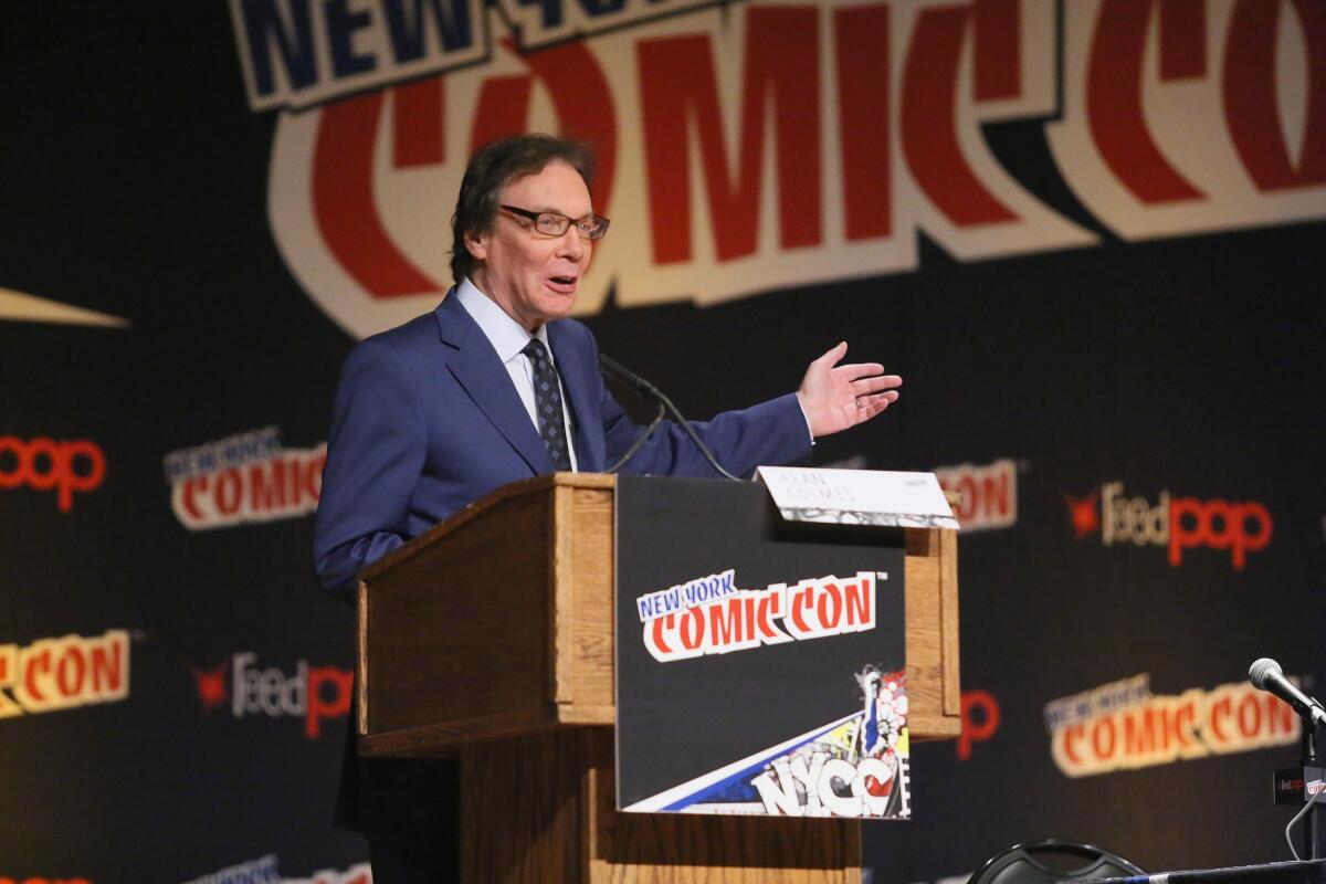 Radio and television host Alan Colmes appears at New York Comic Con in 2014.