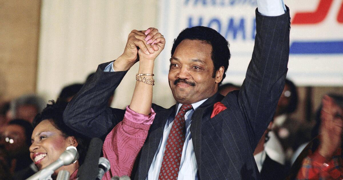O corpo do líder dos direitos civis Jesse Jackson está no estado da Carolina do Sul