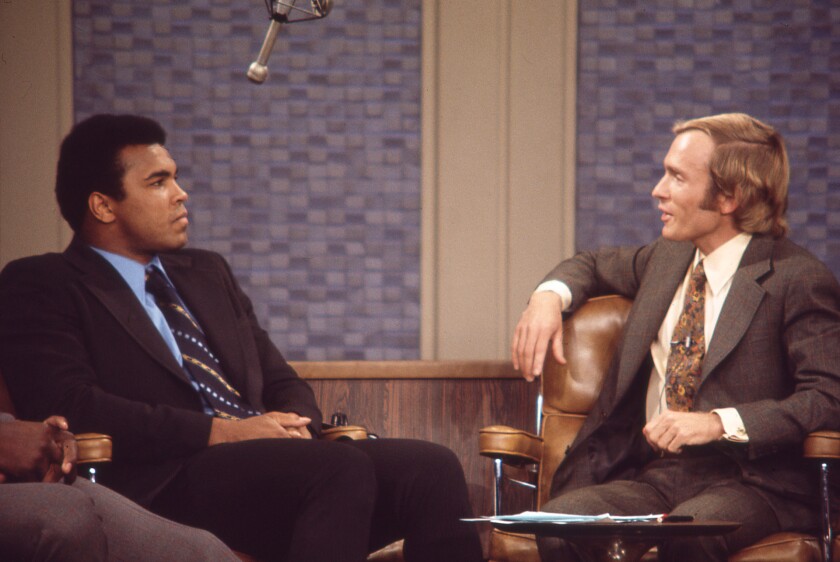 The on-screen relationship between Muhammad Ali, left, and Dick Cavett is the story of the HBO documentary "Ali & Cavett: The Tale of the Tapes."