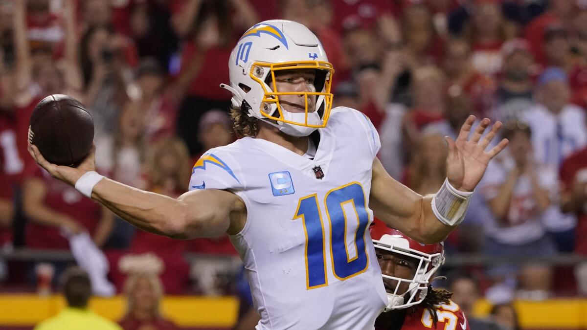 Nothing has changed for Chargers' Justin Herbert except wallet - Los  Angeles Times