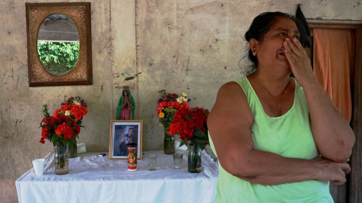 Celia Alicia Ochoa Aguilar mourns for granddaughter Juana Anastasia Miranda Aguilar, 3, in Valle Lirio, Guatemala. Juana Anastasia was among four Guatemalans, including three children, found dead on June 23 outside McAllen, Texas. Her mother survived and is in U.S. custody.