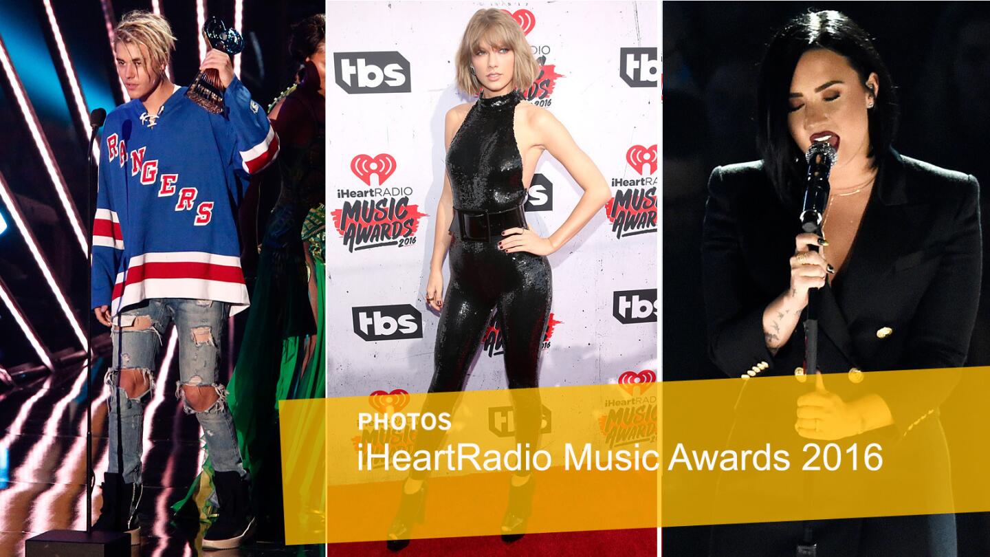 Justin Bieber, Taylor Swift and Demi Lovato were all part of the iHeartRadio Music Awards at The Forum.