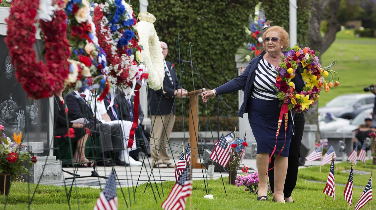 Photo Gallery: Memorial Day service at Pacific View Memorial Park and Mortuary