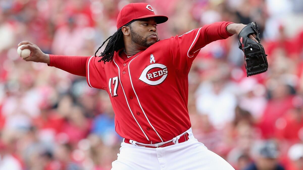 Baseball notes: Reds' Johnny Cueto again is headed for the disabled list -  Los Angeles Times