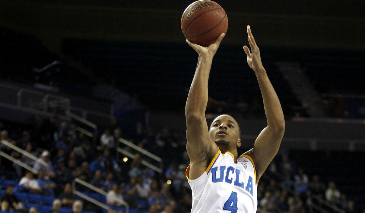 UCLA guard Norman Powell shoots an outside shot earlier this year.