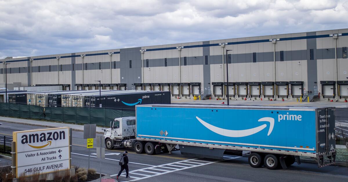 Pain, exhaustion rampant among Amazon warehouse workers, study says