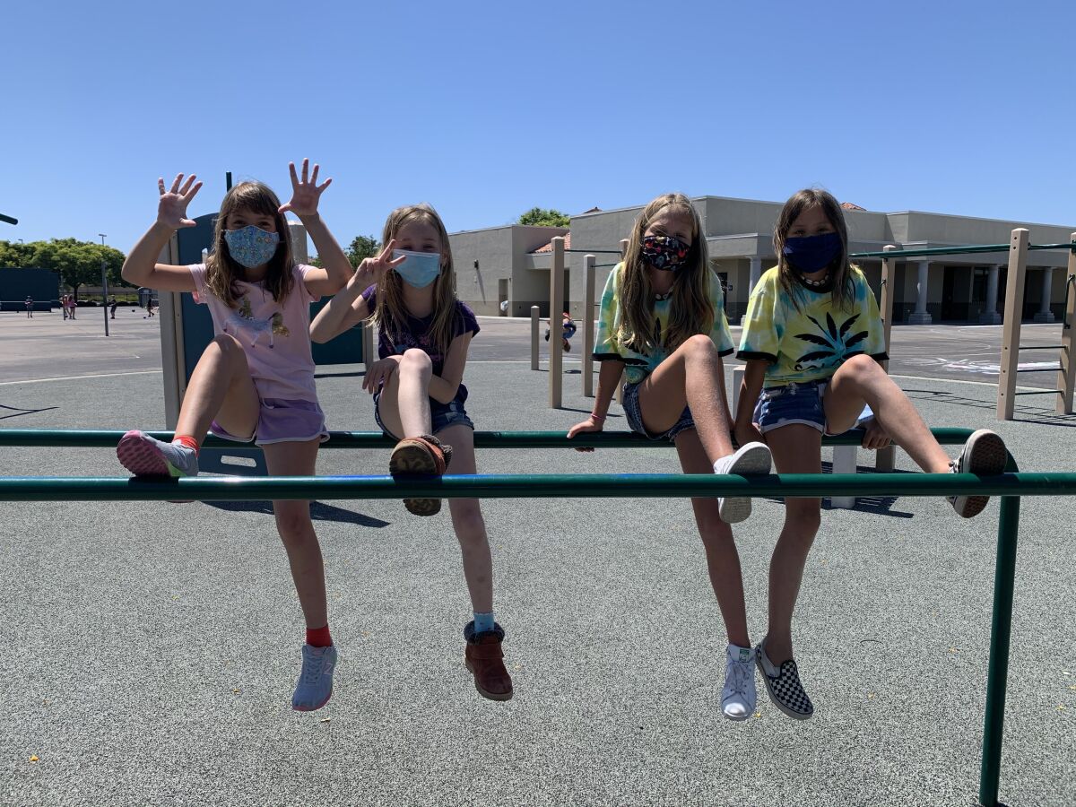 Students in DMUSD's summer camp.