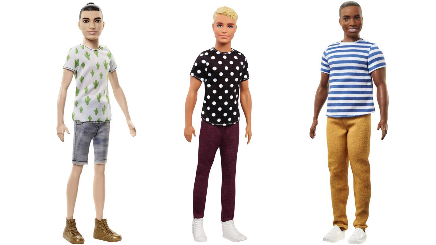 Mattel unveils a diverse new line of Ken dolls, man buns included