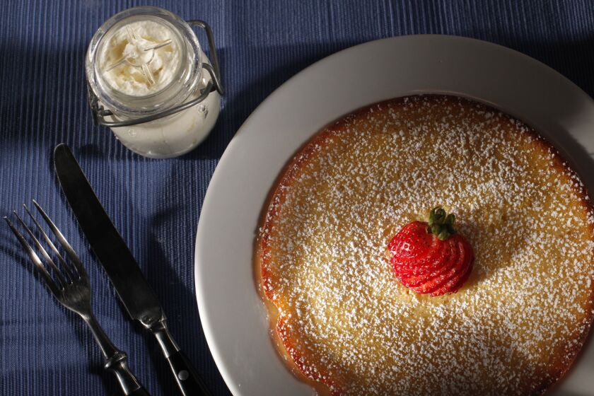 The lemon ricotta pancake made at the Icebox Cafe in Miami Beach is served with whipped cream cheese. Read the recipe »