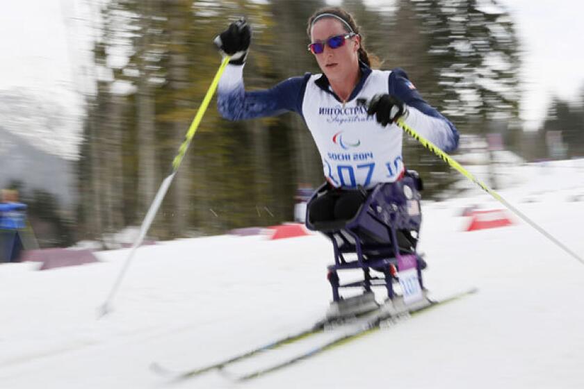 U.S. cross-country skier Tatyana McFadden won silver the 1-kilometer sprint Wednesday at the 2014 Sochi Paralympics.