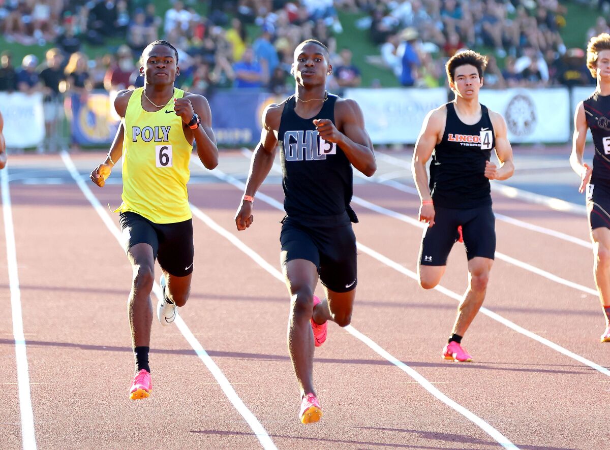 Dijon Stanley de Granada Hills remporte le 400 mètres.