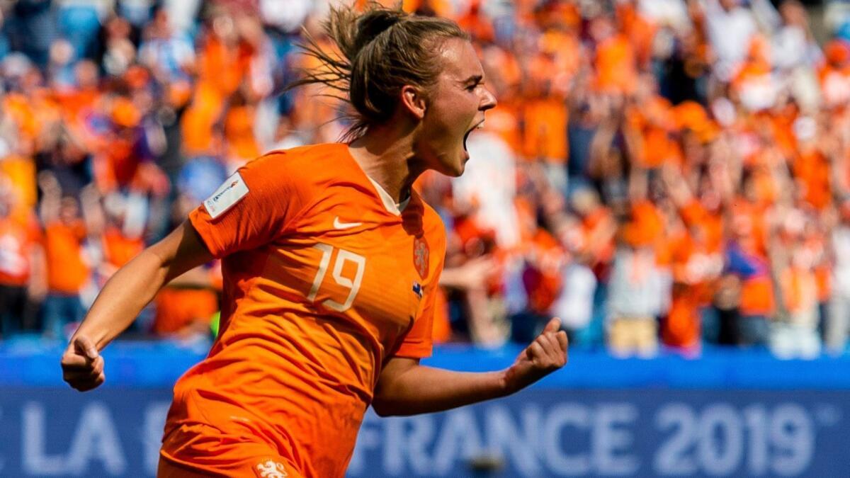 Jill Roord and the Netherlands will be looking for a win Saturday to advance out of group play.