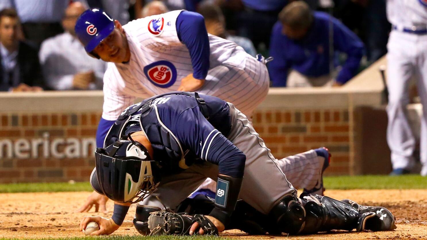 Anthony Rizzo did not take kindly to how hard Willson Contreras