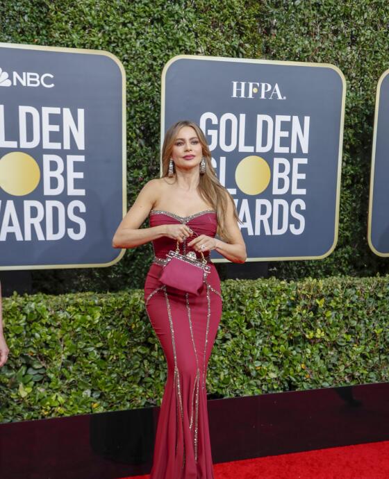 \ Sofia Vergara arriving at the 77th Golden Globe Awards at the Beverly Hilton on January 05, 2020.