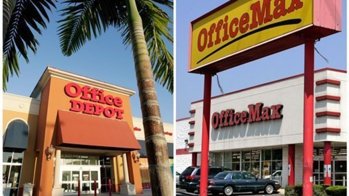 Office Depot agrees to buy OfficeMax in stock deal - The San Diego  Union-Tribune