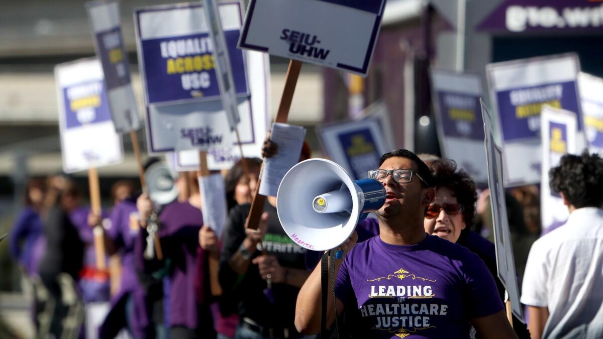 Election results that led to the disbanding of a healthcare workers union at a USC hospital in Glendale have been affirmed by a national labor authority, a rejection of union claims that hospital management had improperly influenced the vote.
