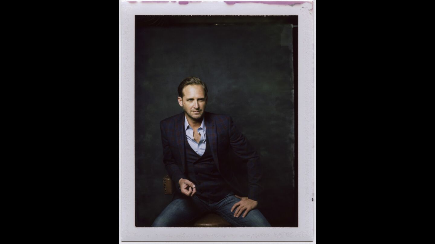 An instant print portrait of actor Josh Lucas, from the film "Mark Felt: The Man Who Brought Down the White House.”