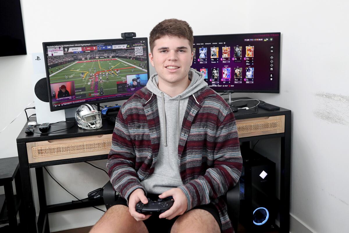 Newport Beach resident Peyton "Dez" Tuma, 17, a competitive gamer, won his first Madden Championship Series title.
