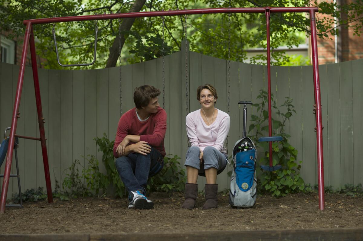 Shailene Woodley and Ansel Elgort in "The Fault in Our Stars."