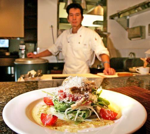 Chef-owner Kazutoyo Yuta Moribes pub-style cafe makes its mark with such adventurous dishes as a ricotta salad with spinach and layered bits of cheese in a citrusy yuzu-soy dressing.