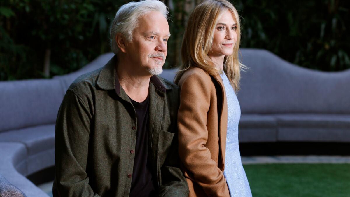 Oscar winners Tim Robbins and Holly Hunter star in HBO's new series, "Here and Now, "