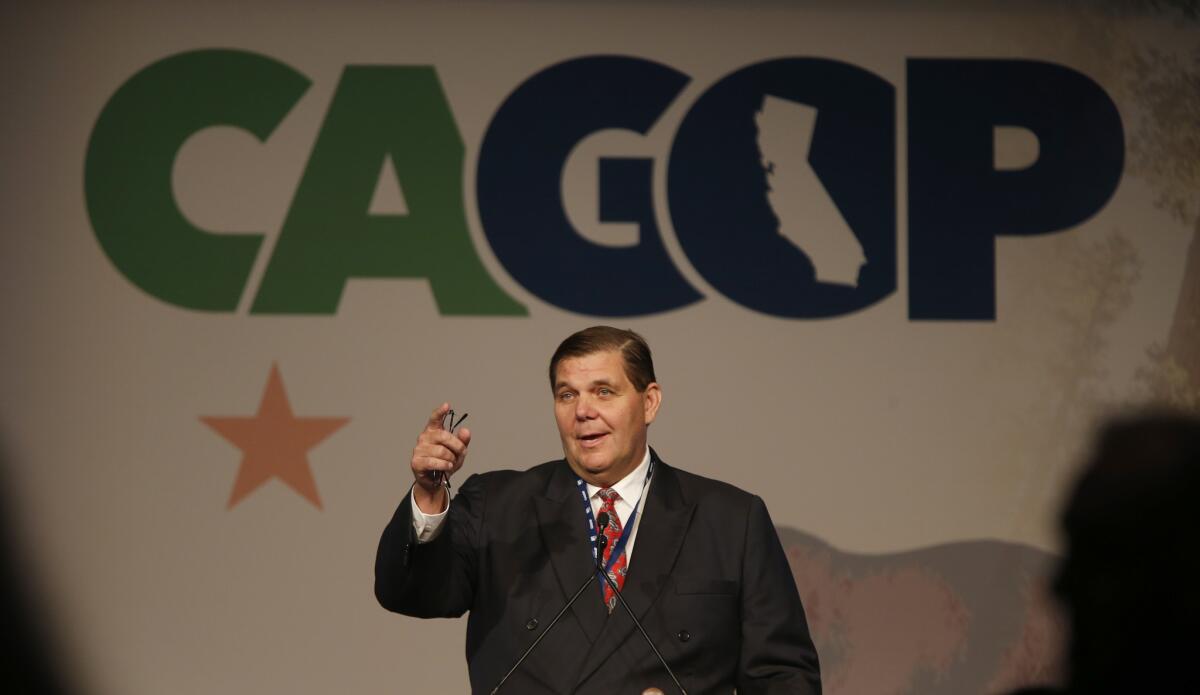 State Republican Party Chairman Jim Brulte ( Allen J. Schaben / Los Angeles Times)