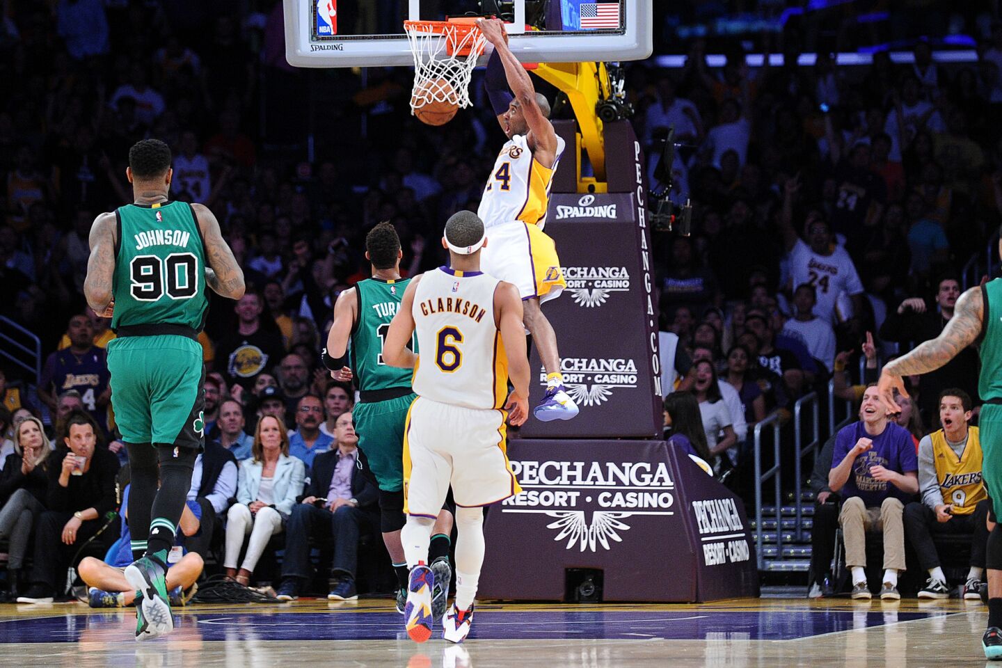 Kobe Bryant's 34 points not enough against Lakers old rival, the Boston Celtics