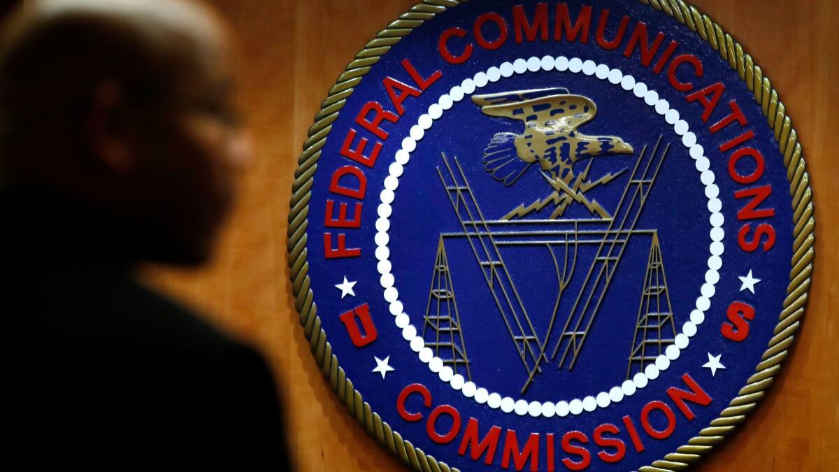 The seal of the Federal Communications Commission.