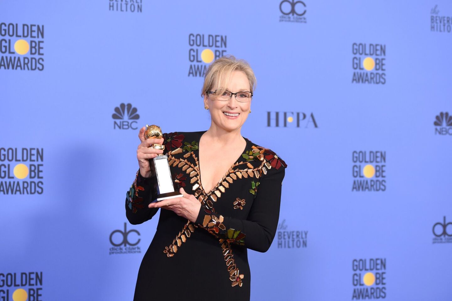 Meryl Streep with her Cecil B. DeMille Award.