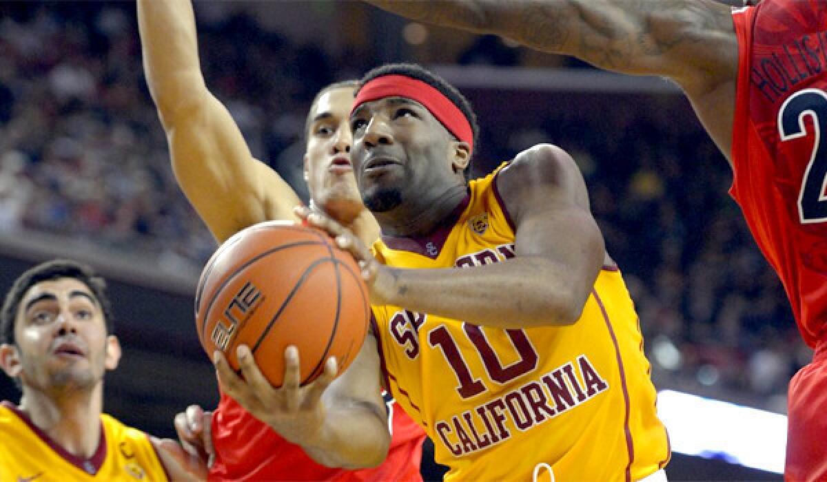 USC guard Pe'Shon Howard is averaging 9.8 points with 2.9 rebounds per game for the Trojans this season.