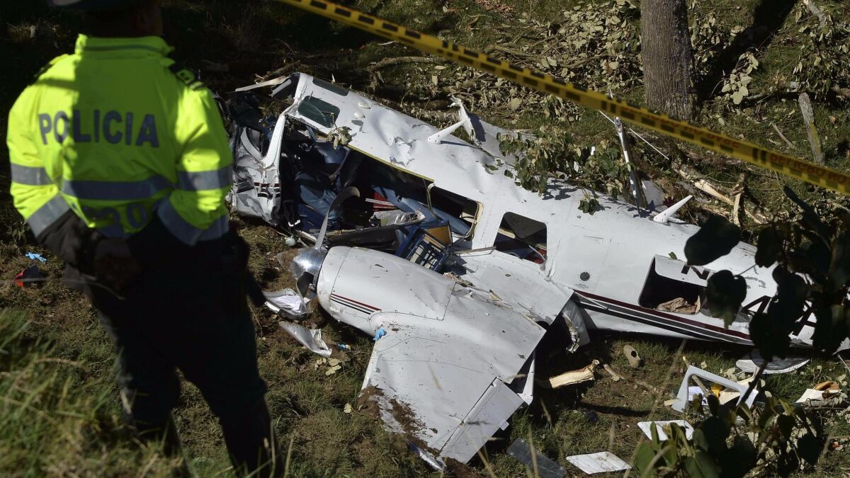 Two people died when a plane carrying crew members for the film "American Made," starring Tom Cruise, crashed in Colombia in 2015.