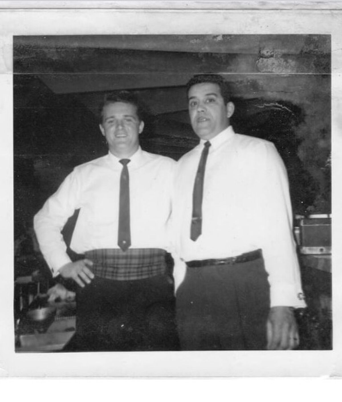 Bartender Lee Reynolds (left) and Ollie Medina