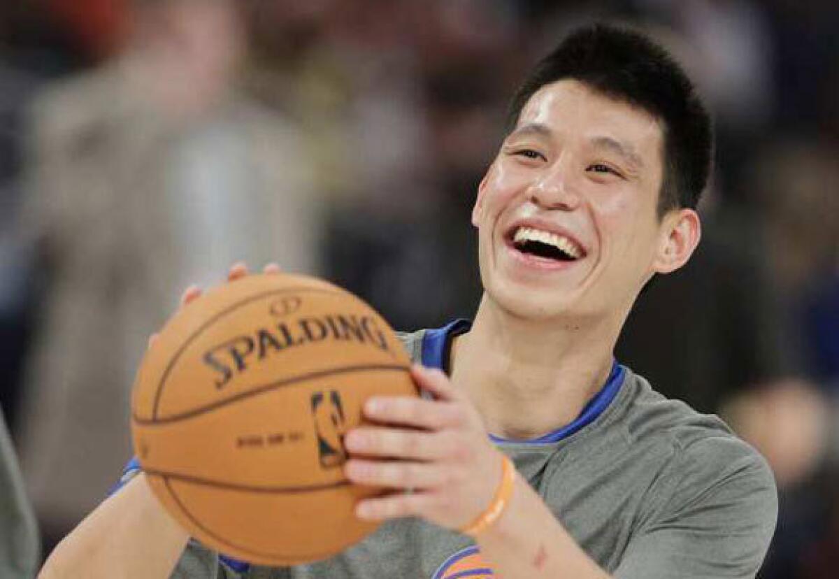 Jeremy Lin with the New York Knicks last season.