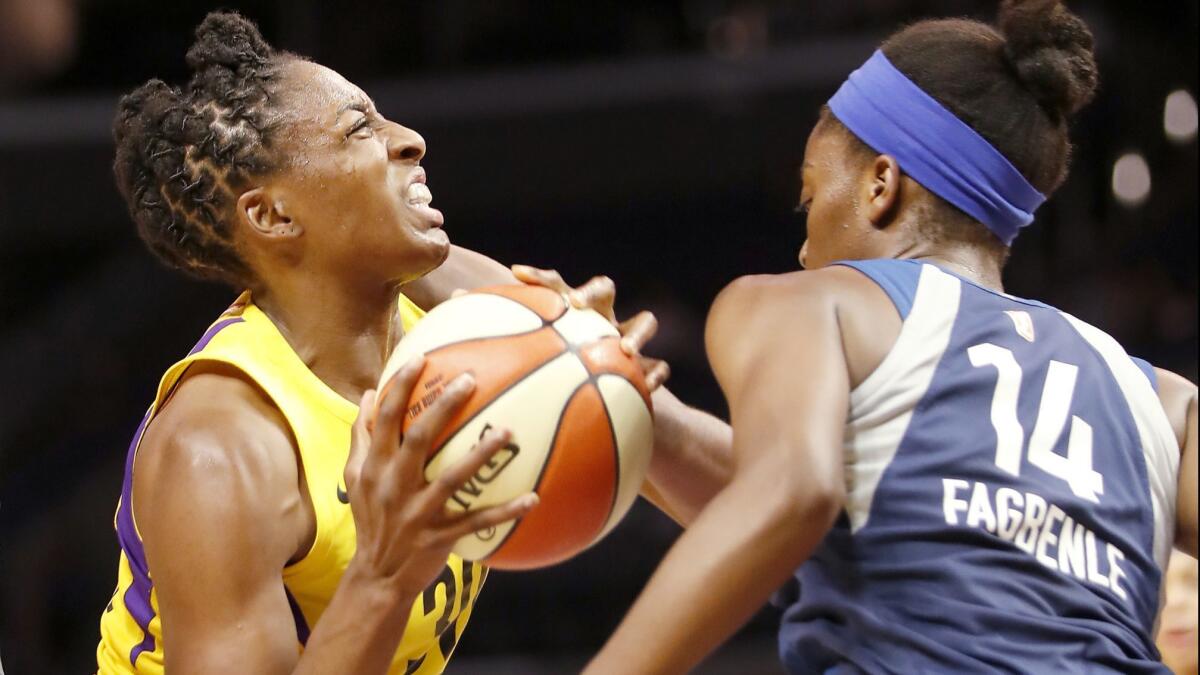 Forward Nneka Ogwumike and the Sparks open the season on Sunday in Las Vegas.