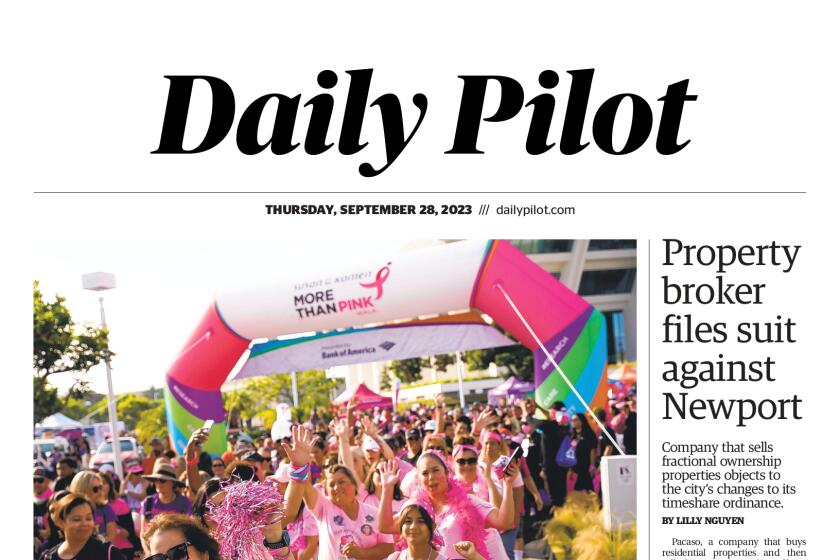 Front page of the Daily Pilot e-newspaper for Sept. 28, 2023.