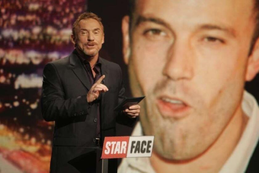 Wells, Annie –– – 113001.CA.0713.piccalo Gary Bonaduce has a new game show about tabloid TV called "Star Face". This is during the taping of one of the episodes. It has been a year or so since his bizarre VH1 series Breaking Bonaduce revealed the former radio shot host to be an ego maniacal, sex addict and suicidal at that. These are photos of him taping the new game show.