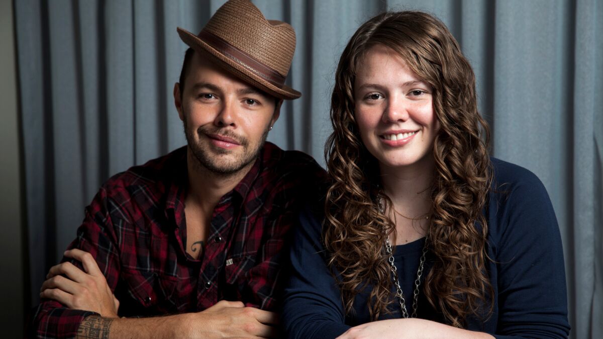 Brother and sister duo Jesse Huerta and Joy Huerta — better known as Jesse & Joy — in West Hollywood in 2013.