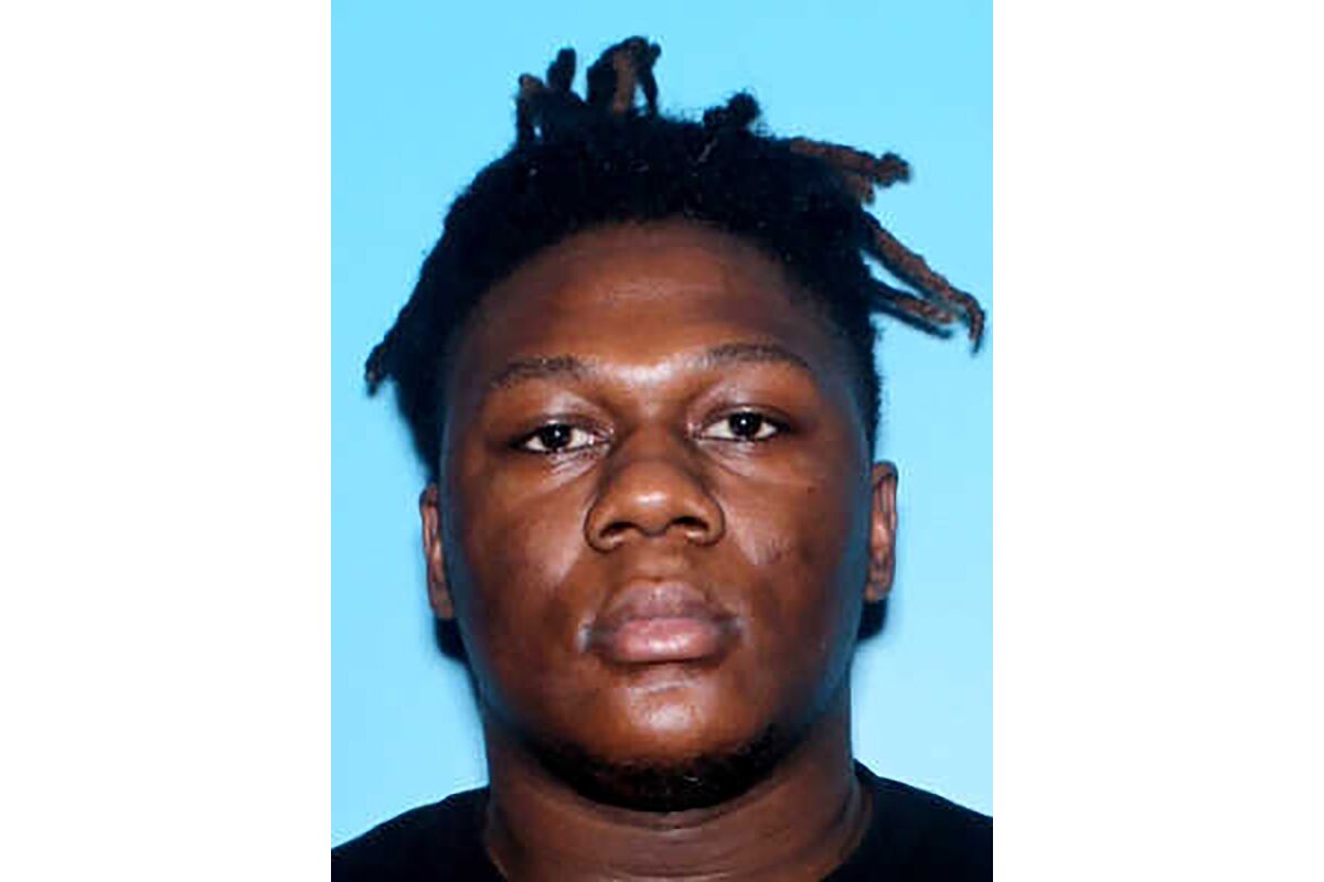 This undated photo provided by the Mobile, Ala., Police Department shows Hezekiah Kaniel Belfon. On Monday, Oct. 18, 2021, Mobile police said they have five warrants accusing Belfon of attempted murder. (Mobile Police Department via AP)
