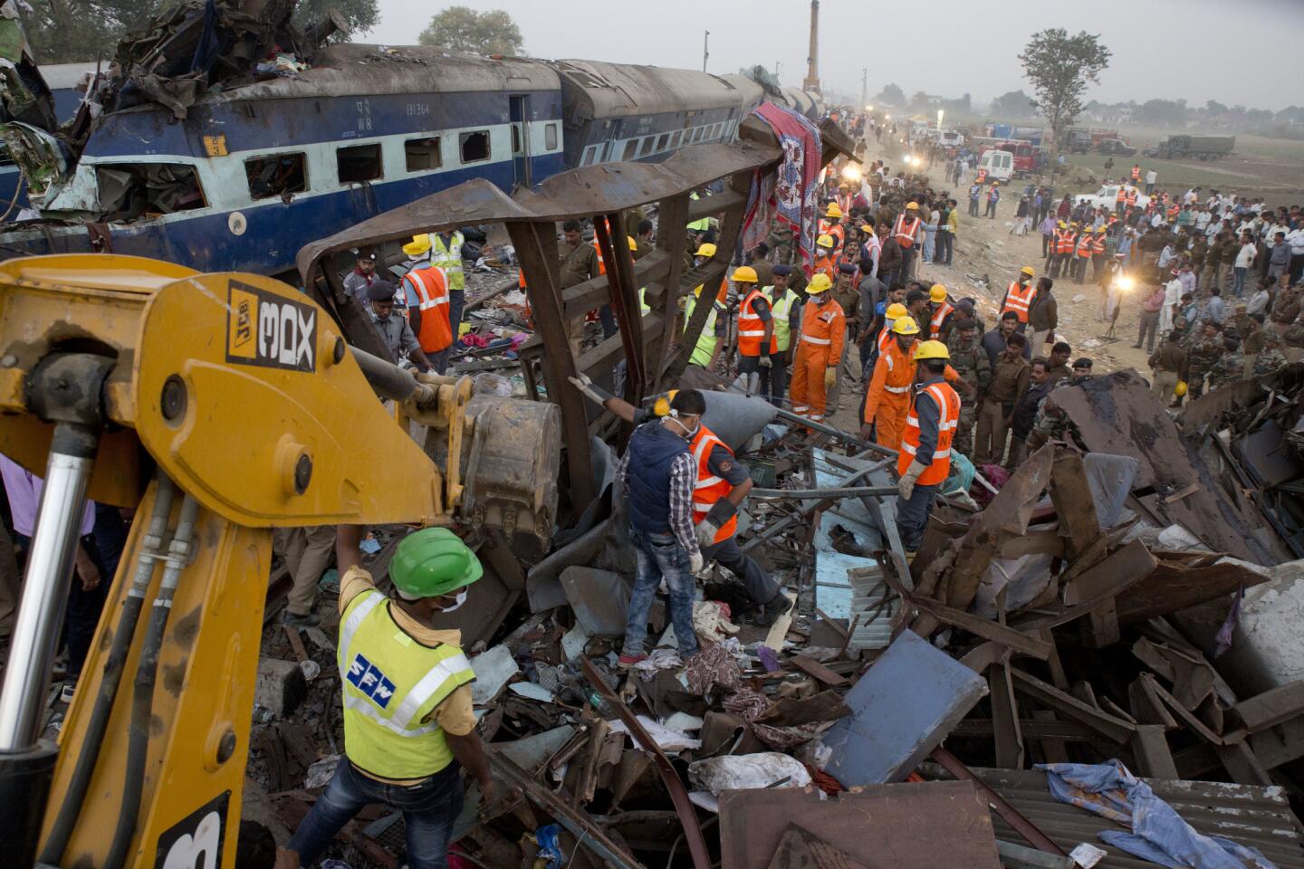 India train derails