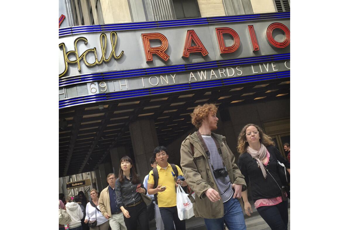 The Tony Awards take place Sunday at Radio City Music Hall in New York.