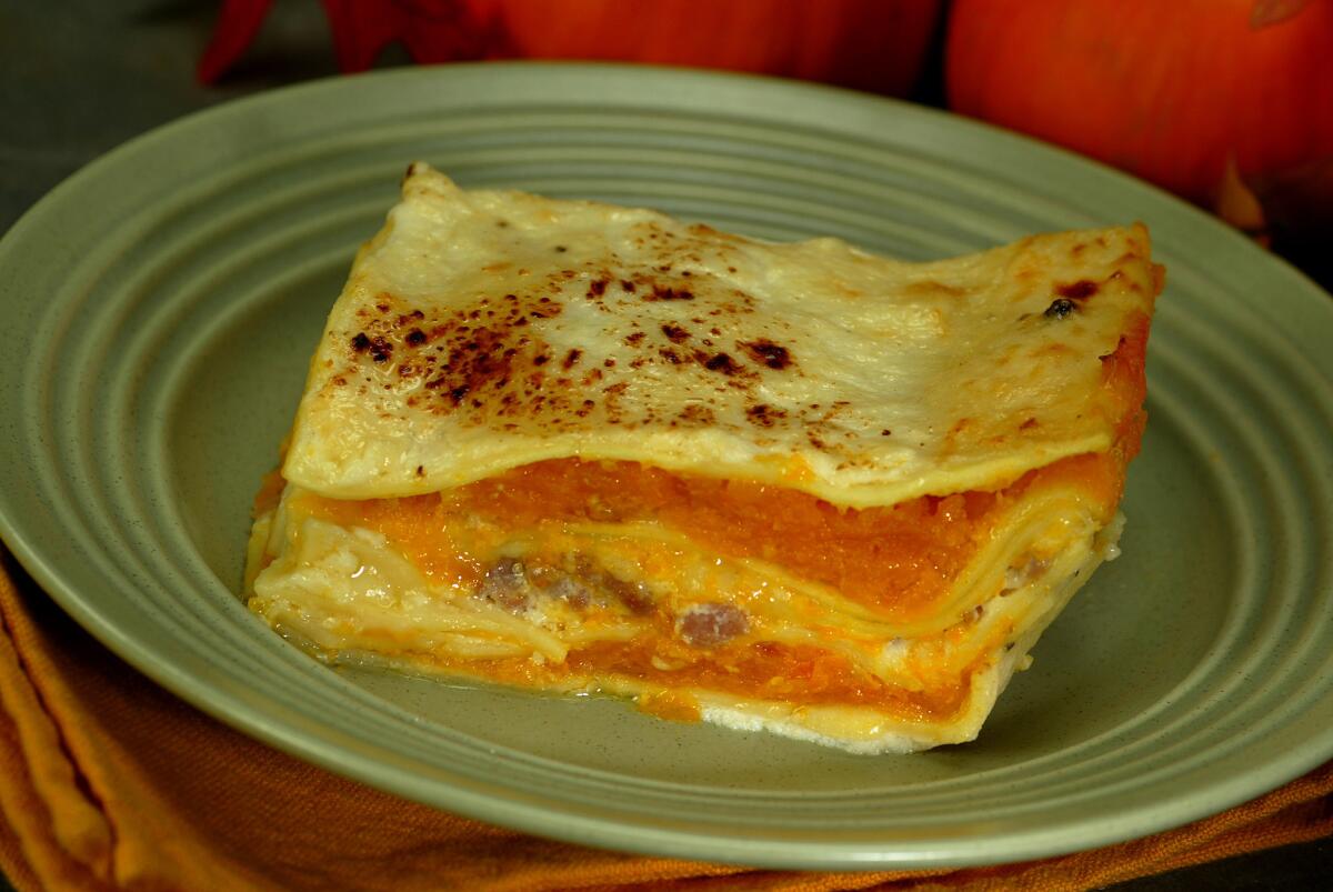 Pumpkin lasagna.