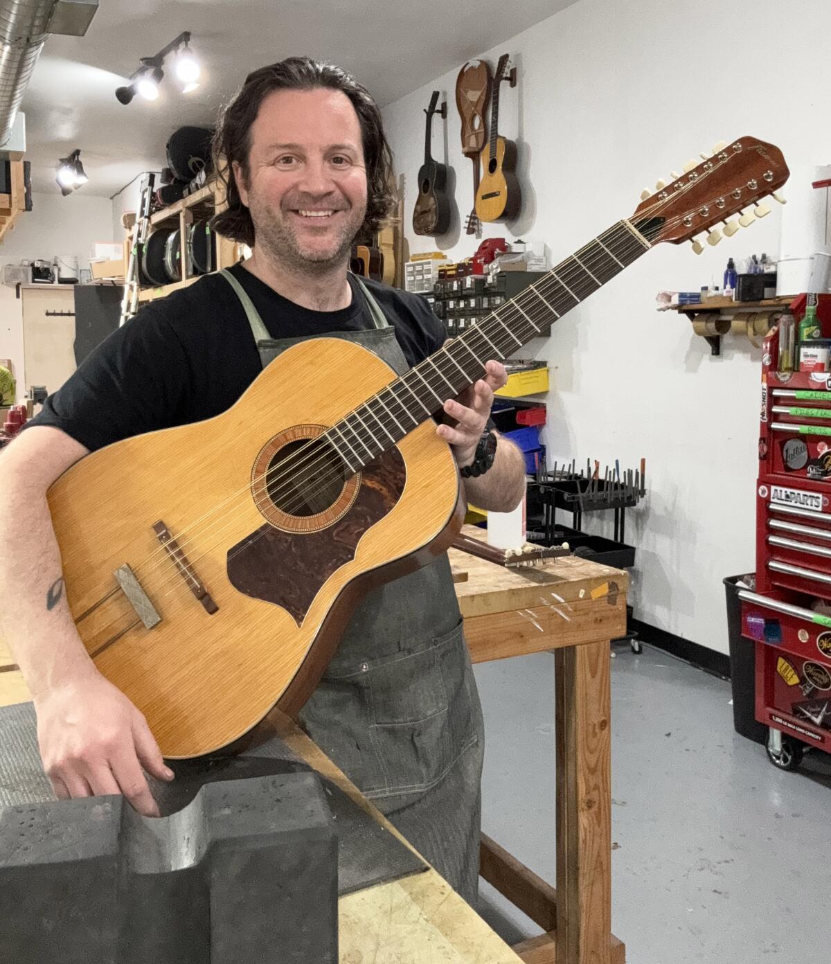 Ryan Schuermann got a call from Julien's Auction House about a 12-string acoustic guitar in need of restoration.