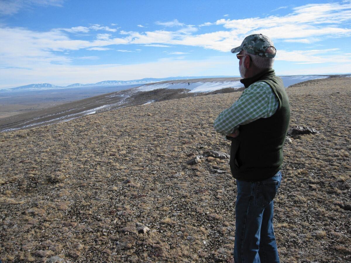 Bill Miller is in charge of developing the Wyoming wind farm for Anschutz Corp. It would produce as much power as three nuclear reactors.