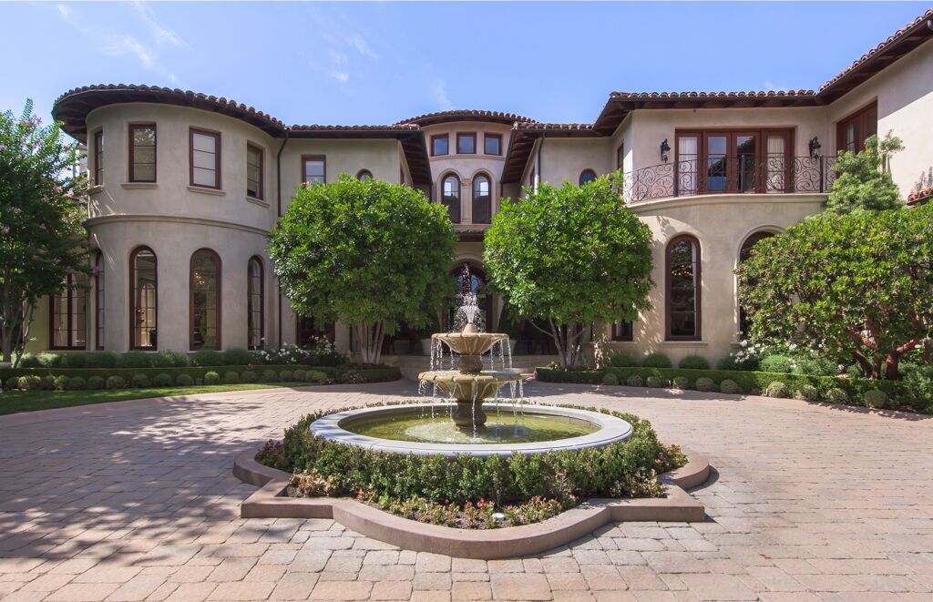 The 2.5-acre estate centers on a gated Mediterranean villa of more than 17,000 square feet.