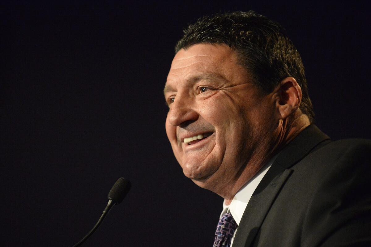 Ed Orgeron says he will draw from his experience at USC.